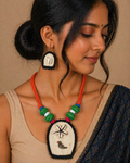 Handcrafted Boho Necklace with Shell & Bird Motif