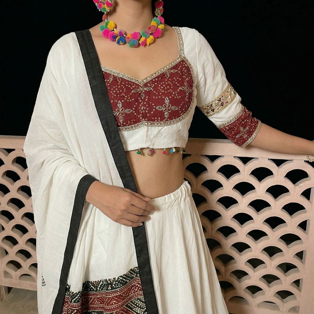 Ivory Elegance Chaniya Choli