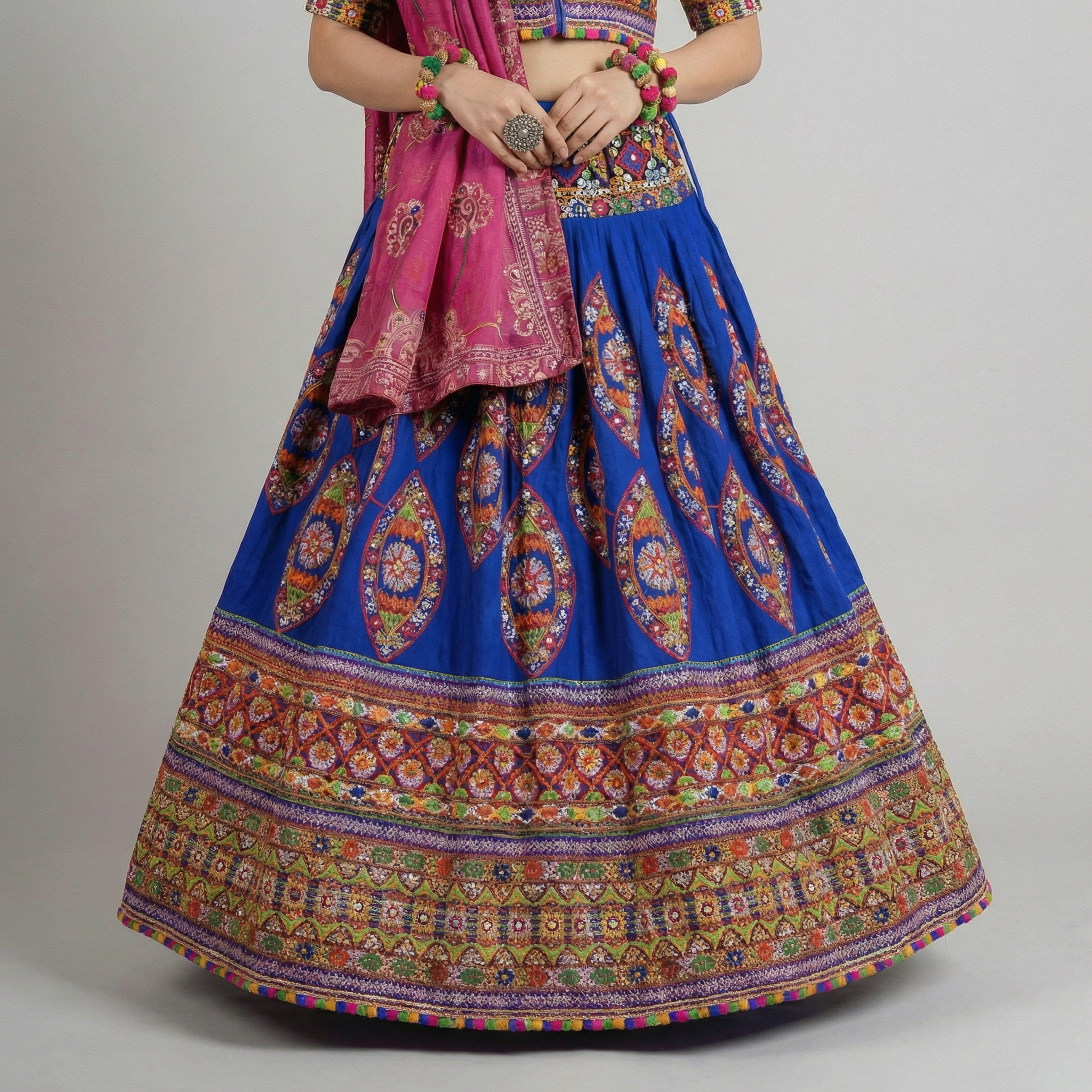Royal Blue Garba Chaniya Choli