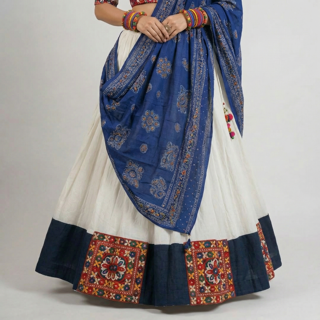 Pearl & Indigo Chaniya Choli