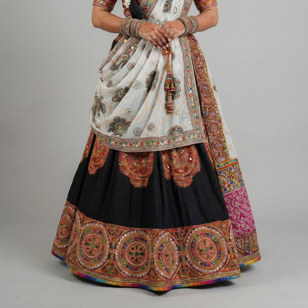 Noir Blossom Chaniya Choli