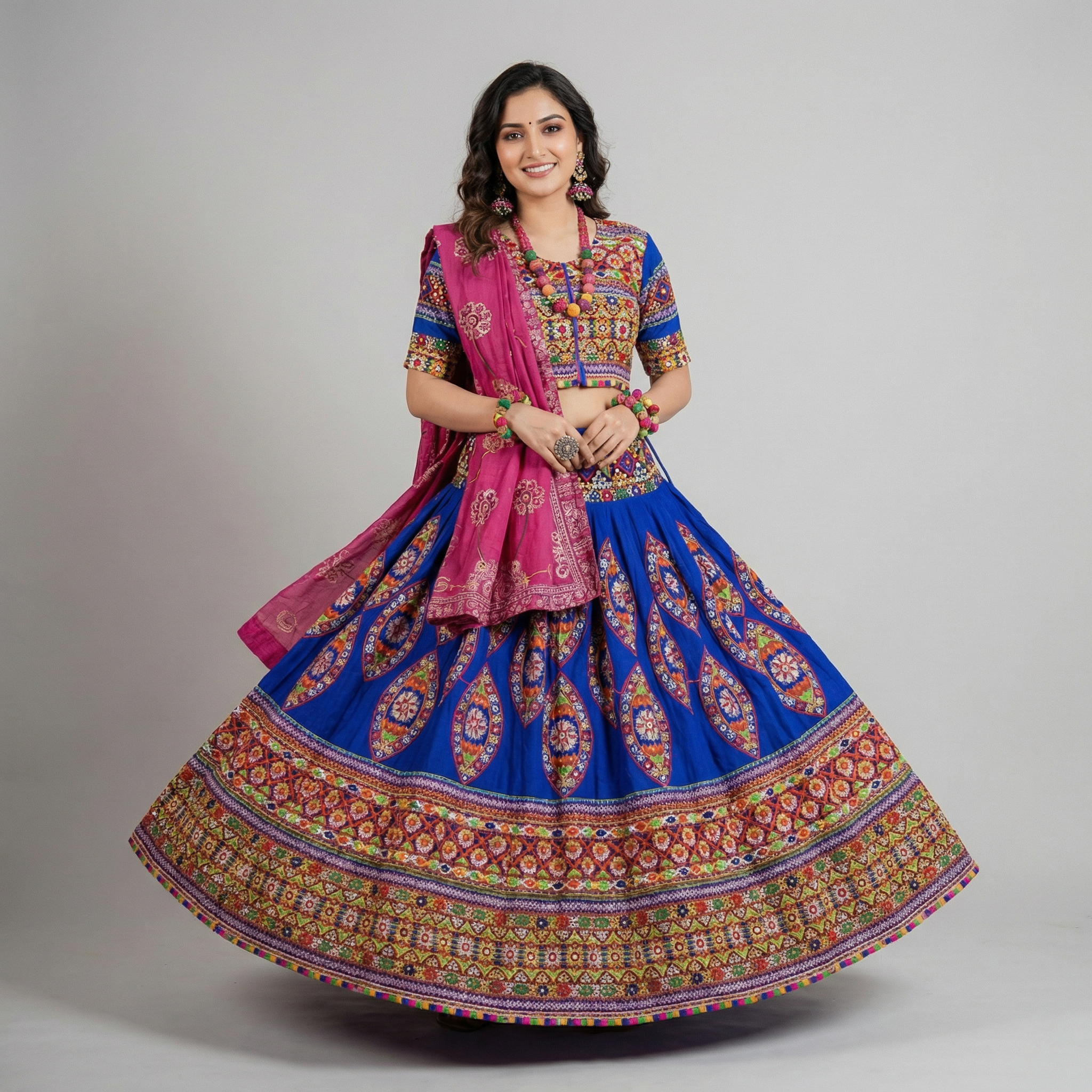 Royal Blue Garba Chaniya Choli