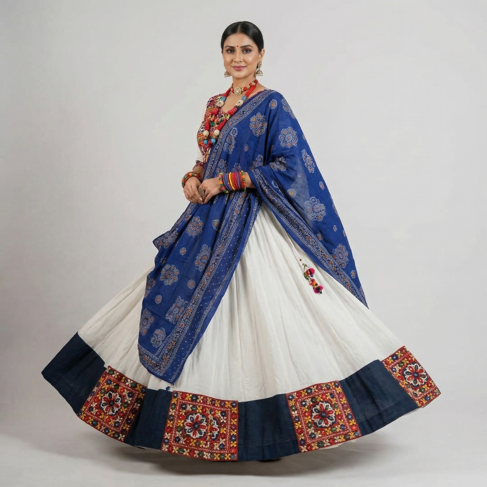 Pearl & Indigo Chaniya Choli