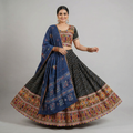 Midnight Stripe Chaniya Choli