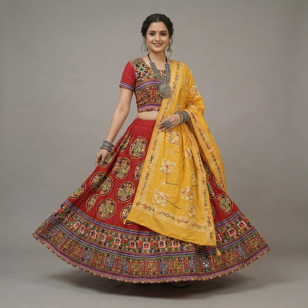 Crimson Circle Chaniya Choli