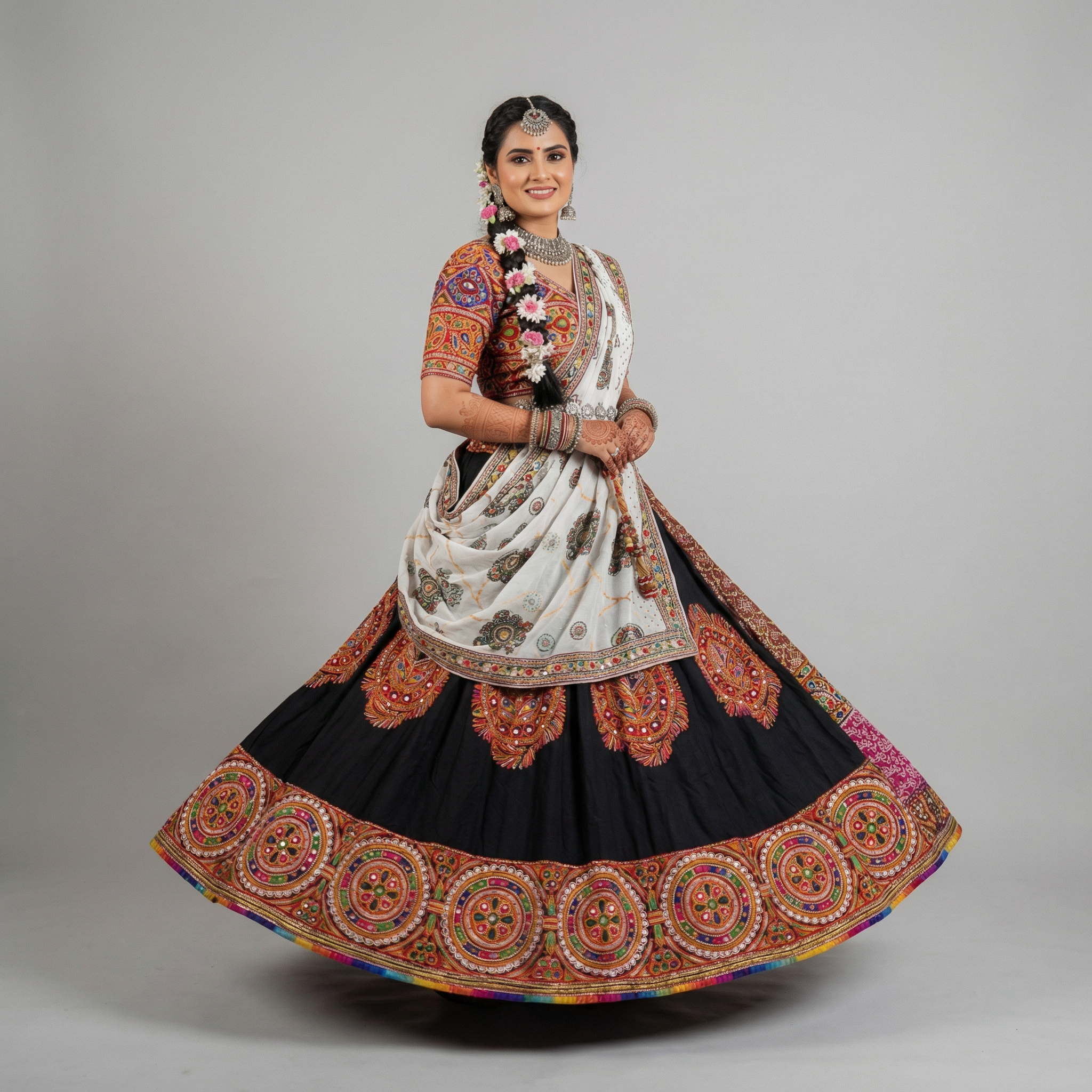 Noir Blossom Chaniya Choli