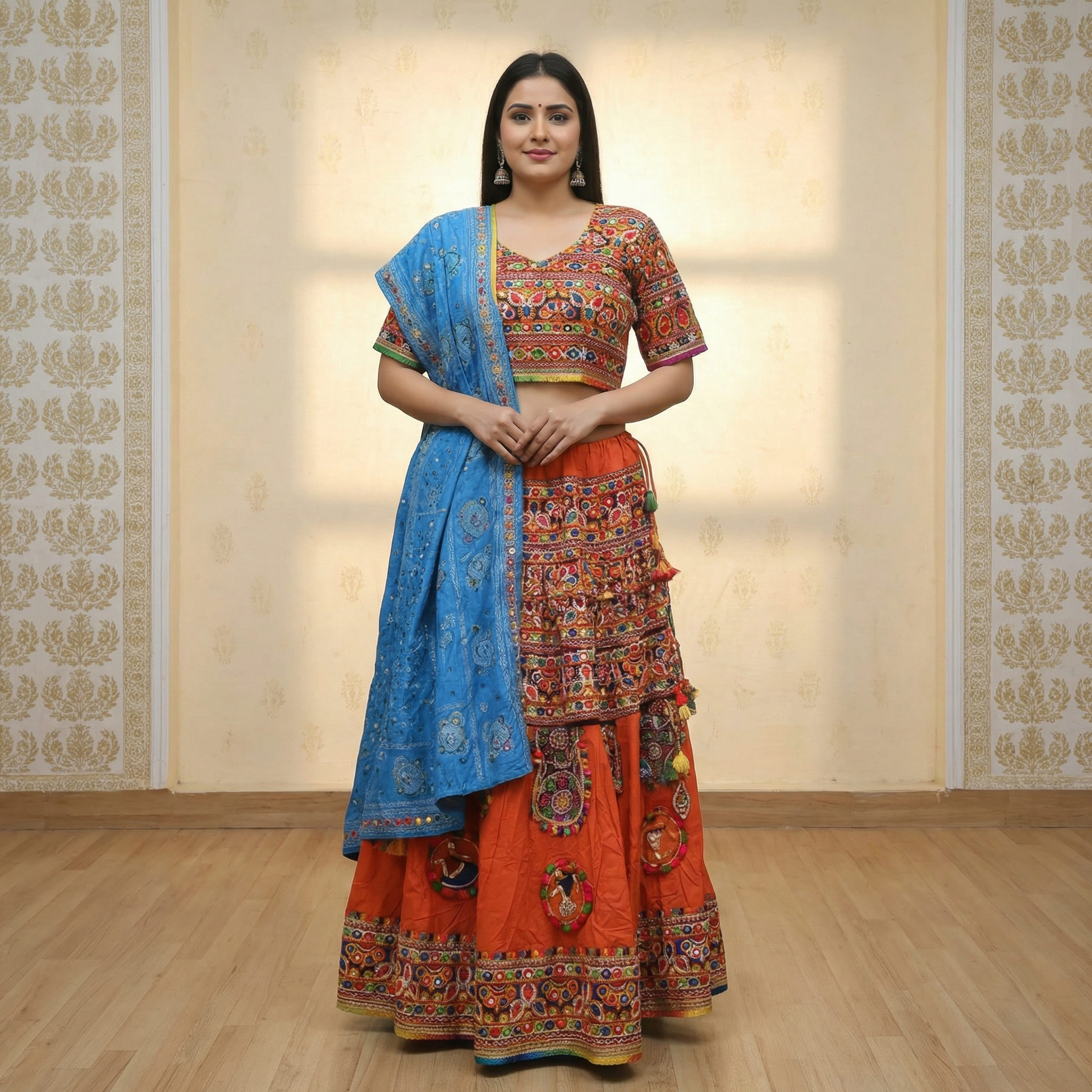Saffron Celebration Chaniya Choli