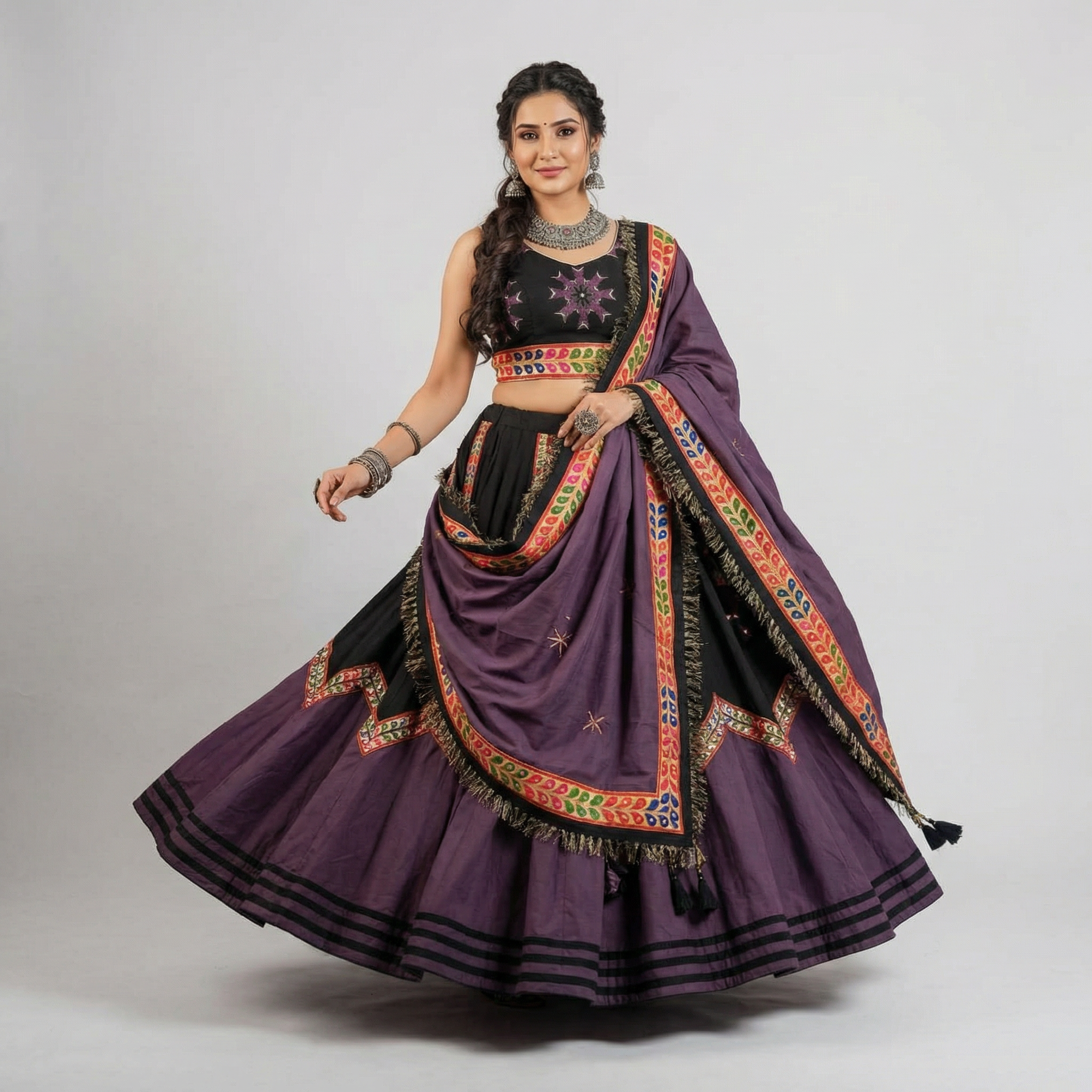 Mauve Dusk Chaniya Choli